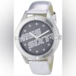 Miss Sixty Silver Ladies Watch with Leather Strap (Blemished Box) Supply