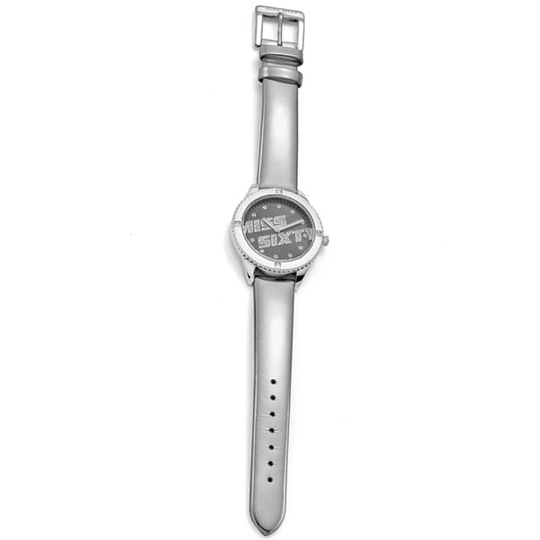 Miss Sixty Silver Ladies Watch with Leather Strap (Blemished Box) Supply