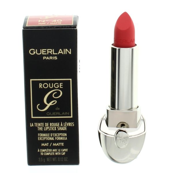 Guerlain Rouge G Pink Matte Lipstick Shade No 40 (Blemished Box) For Sale