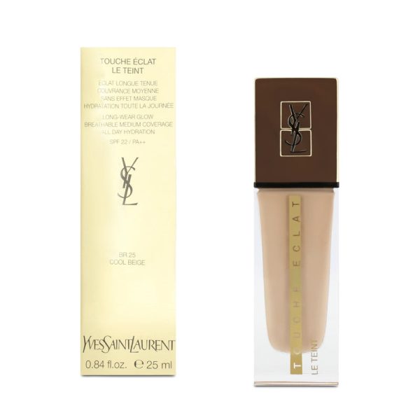 Yves Saint Laurent Touche Eclat Le Teint Foundation BR25 Cool Beige 25ml Supply