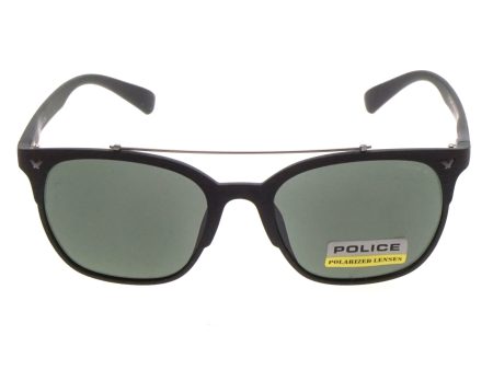 Police Polarised Black Unisex Sunglasses SPL161 U28P Hot on Sale