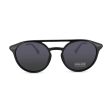 Police Black Havana Round Men s Sunglasses Clint 1 SPL722 (Ex Display) on Sale