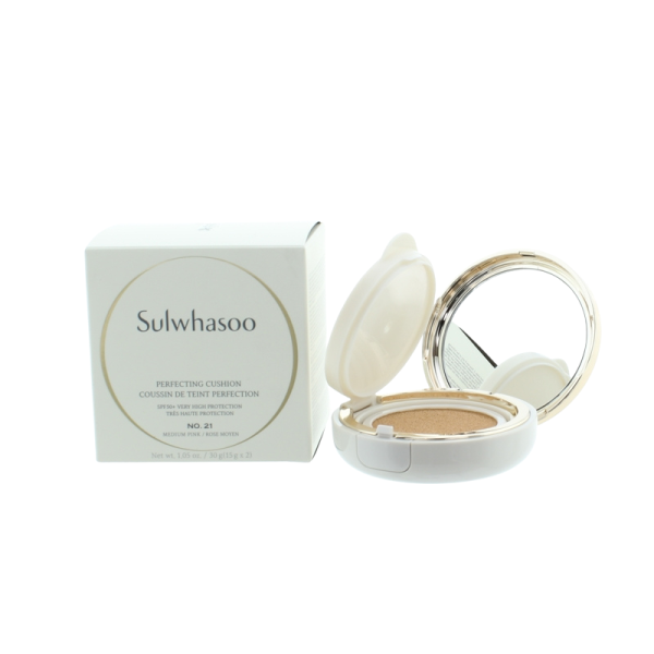 Sulwhasoo Perfecting Cushion Foundation No.21 Medium Pink 2 x 15g (Clearance) Fashion