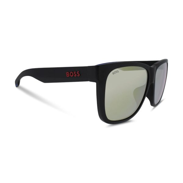 Hugo Boss Matte Black Blue Sunglasses 1453 0VK (Ex Display) Discount