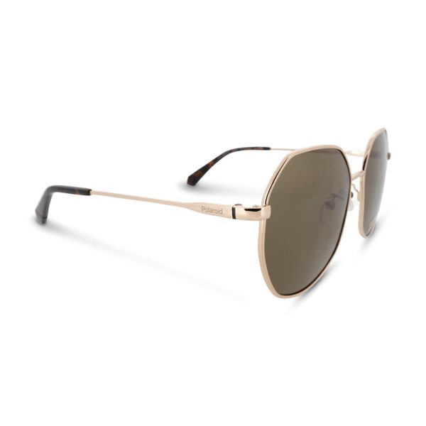 Polaroid Gold Copper Geometric Sunglasses PLD 4140 (Ex Display) Online now