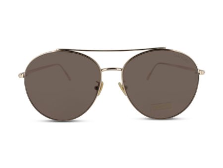 Tom Ford Cleo FT0757-D 28Y Rose Gold Sunglasses (Ex Display) on Sale