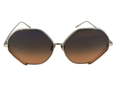 Linda Farrow Fawcet Hexagon Women s Sunglasses 6275 Fawcet Online now