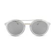 Police Mirror Silver Round Sunglasses SPL724 (Ex Display) Sale