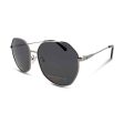 Polaroid Grey Geometric Sunglasses PLD 4140 KB7M9 (Ex Display) Cheap