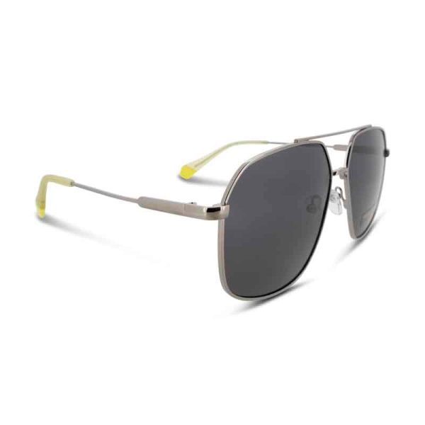 Polaroid Ruthenium Hexagonal Sunglasses PLD 6173 6LBM9 (Ex Display) For Discount