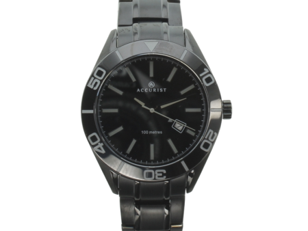 Accurist Mens Black Dial Signature Watch 7223 Fashion