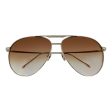 Linda Farrow Carter Aviator Unisex Brown Sunglasses 6269 For Cheap