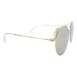 Police Gold Round Men s Sunglasses SPL 459Y (Ex Display) For Discount