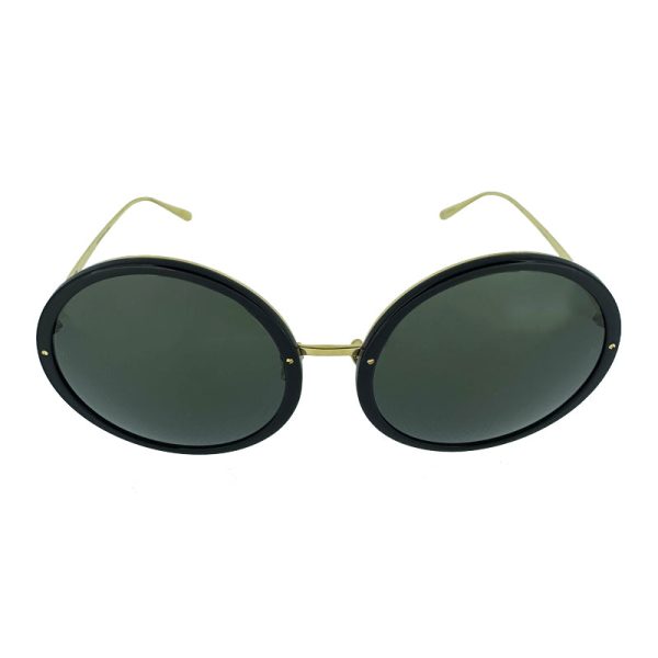 Linda Farrow Oversized Black Women s Sunglasses 6138LFL457 For Cheap