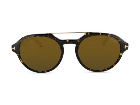 Tom Ford Havana Men s Polarised Sunglasses FT0696 (Ex Display) Discount