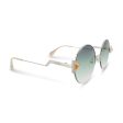 Fendi Silver Green Gradient Round Sunglasses FF0243S (Ex Display) Discount