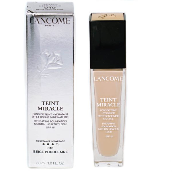 Lancome Teint Miracle Foundation 010 Beige Porcelaine (Blemished Box) Hot on Sale