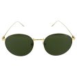 Linda Farrow Gold Green Unisex Sunglasses 6245 LF34C5SUN For Cheap