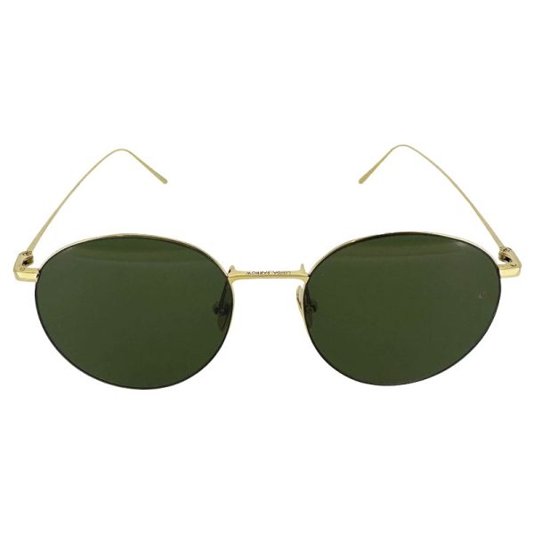 Linda Farrow Gold Green Unisex Sunglasses 6245 LF34C5SUN For Cheap