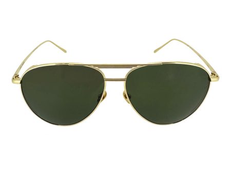 Linda Farrow Carter Aviator Unisex Sunglasses 6277 LFL999C1SUN For Sale