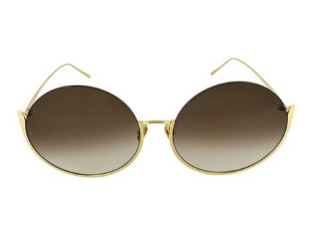 Linda Farrow Olivia Round Women s Sunglasses 6276 LFL1006C1SUN For Sale