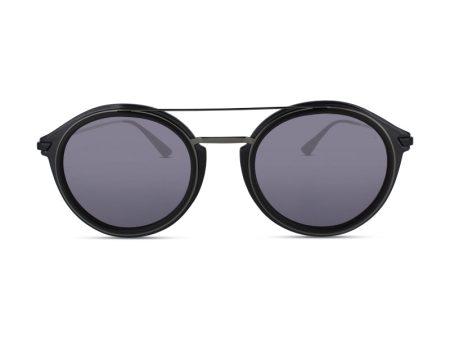 Police Black Round Men s Sunglasses SPL724 (Ex Display) For Cheap