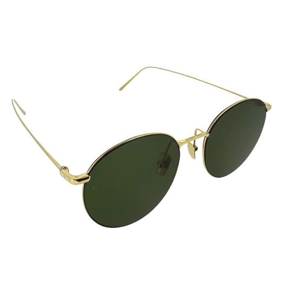 Linda Farrow Gold Green Unisex Sunglasses 6245 LF34C5SUN For Cheap