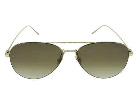 Linda Farrow Lloyds Aviator Unisex Sunglasses 6233 on Sale