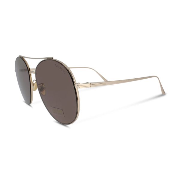 Tom Ford Cleo FT0757-D 28Y Rose Gold Sunglasses (Ex Display) on Sale