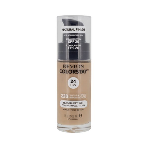 Revlon ColourStay 24 Hrs 220 Natural Beige Normal Dry Skin SPF 20 Sale