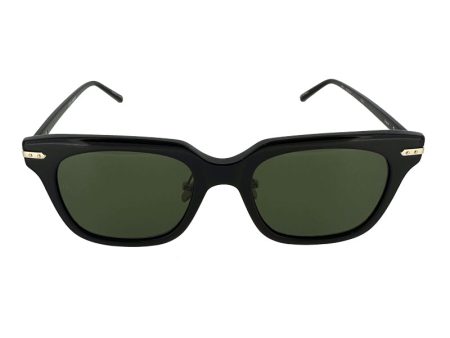 Linda Farrow Empire D-Frame Black Unisex Sunglasses 6235 LF28C5SUN Online now