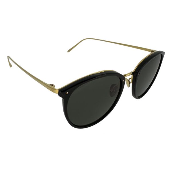 Linda Farrow Black Oval Unisex Sunglasses LFLC25C13 Online Sale