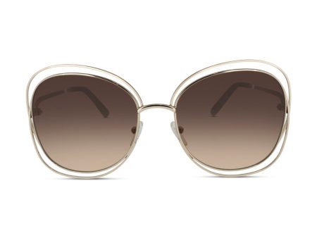 Chloe Rose Gold Metal Framed Sunglasses CE119S *Ex-Display* Online